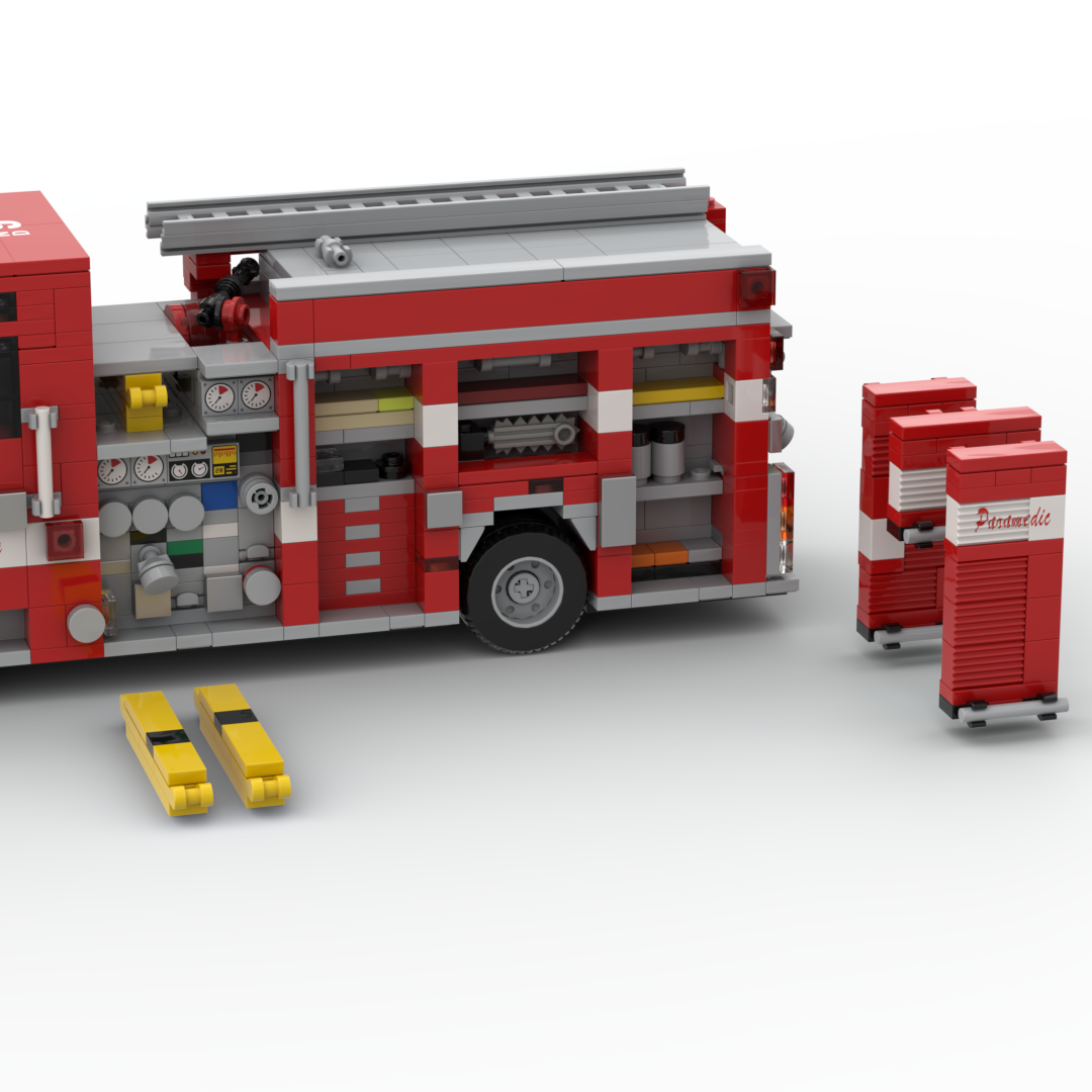 San Diego F&R Engines 9, 35 & 41 | 2018-2019 Pierce Arrow XT Structure Engine brick model, view 3