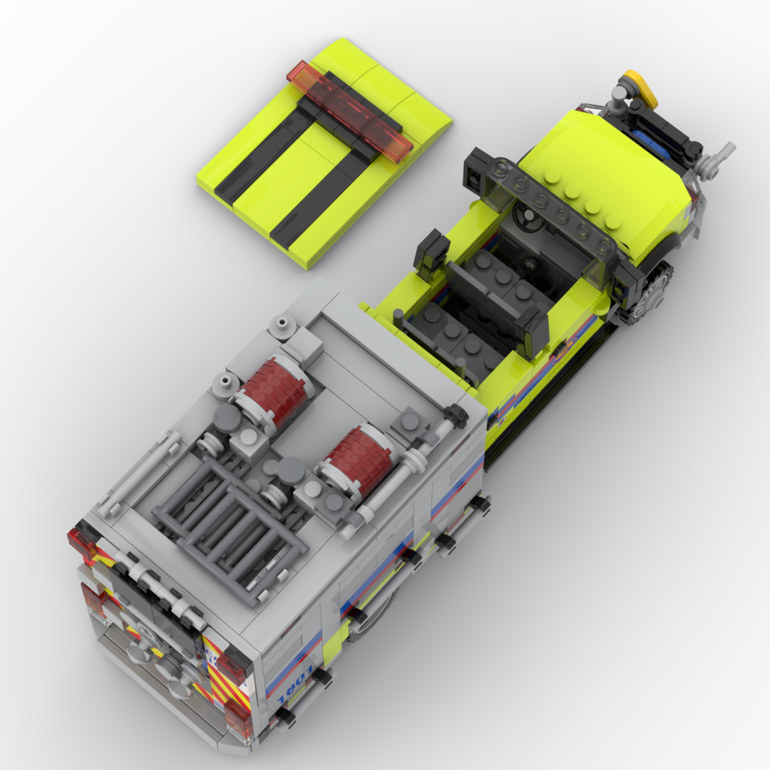 CAL OES Brush Patrol 1601 | 2021 Ford F-550 SuperCrew / HME Type 6 Patrol brick model, view 5