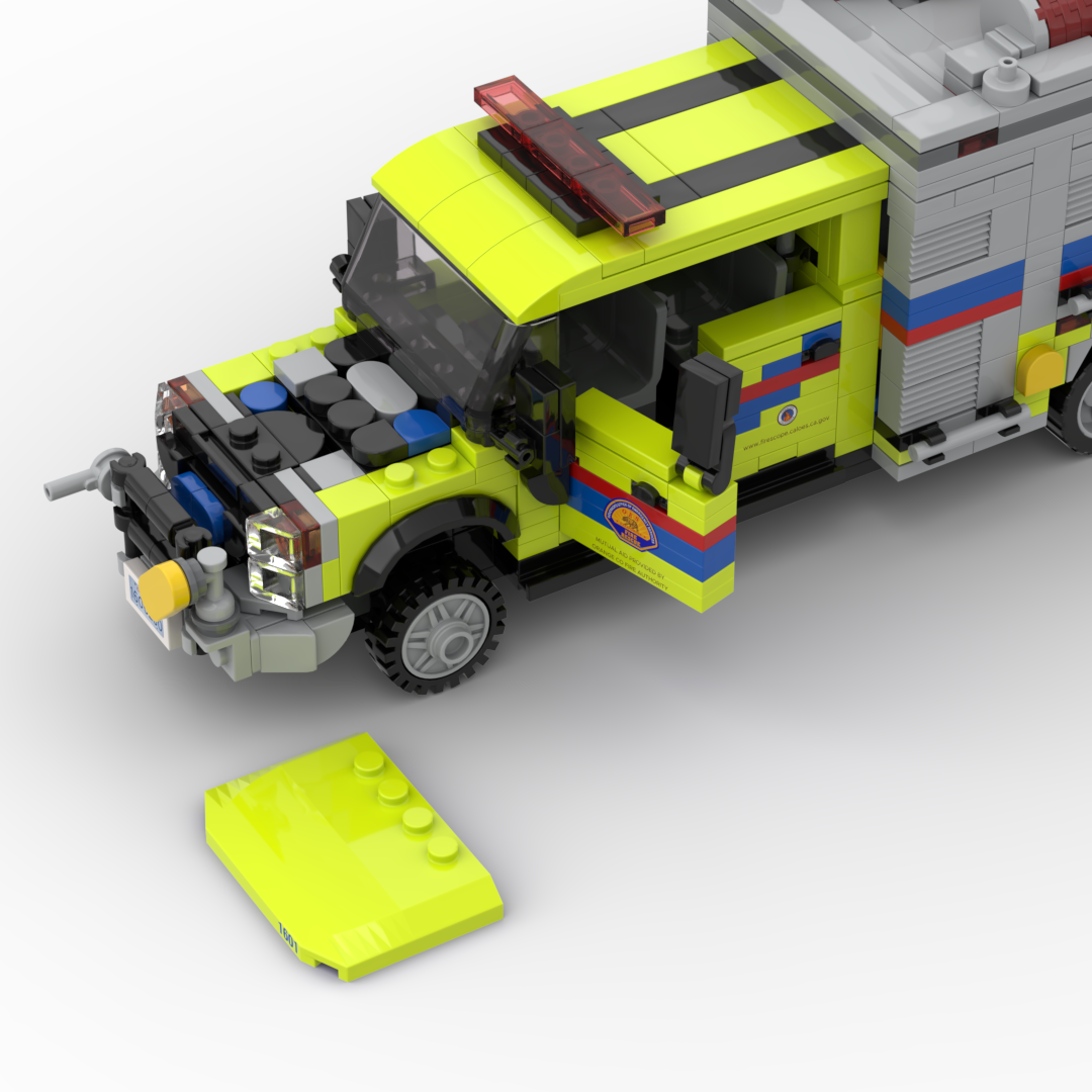 CAL OES Brush Patrol 1601 | 2021 Ford F-550 SuperCrew / HME Type 6 Patrol brick model, view 2