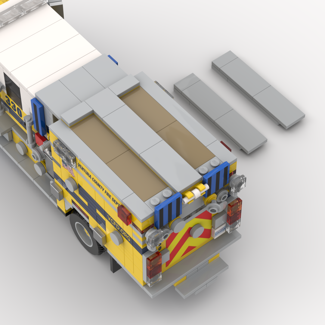 Ventura County FD Engine 330 | 2024 BME International Type III Brush Engine brick model, view 6