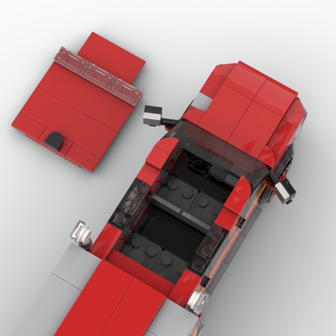 LA County FD Squads 32 & 36 | 2019-2023 RAM 4500 Squad brick model, view 5