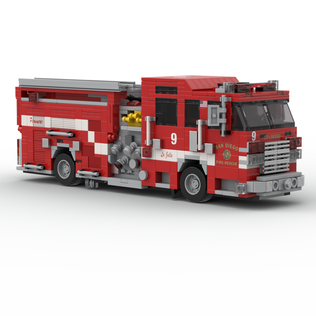 San Diego F&R Engines 9, 35 & 41 | 2018-2019 Pierce Arrow XT Structure Engine brick model, view 4