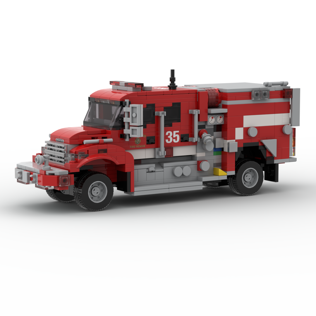 San Diego F&R Brush Engines 14, 35 & 43 | 2017 Pierce-Freightliner Type III Brush Engine brick model, view 2