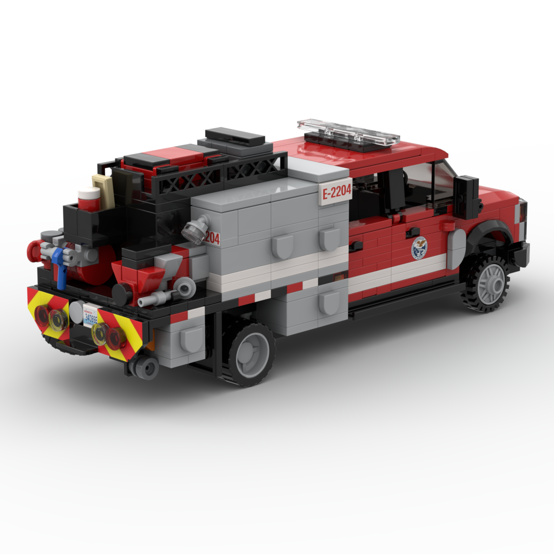 Washington DNR Engine 2204 | 2024 Ford F-550 DRW Type 5 Patrol brick model, view 4