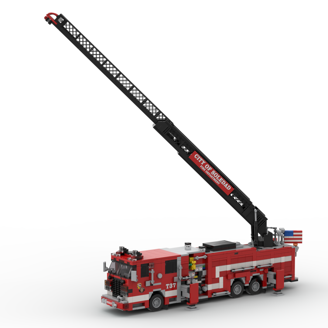 Soledad FD Truck 37 | 2024 Smeal-Spartan Gladiator Quint brick model, view 5