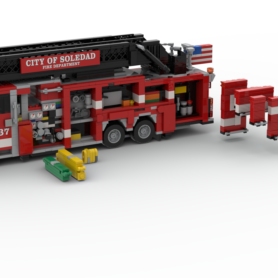 Soledad FD Truck 37 | 2024 Smeal-Spartan Gladiator Quint brick model, view 2