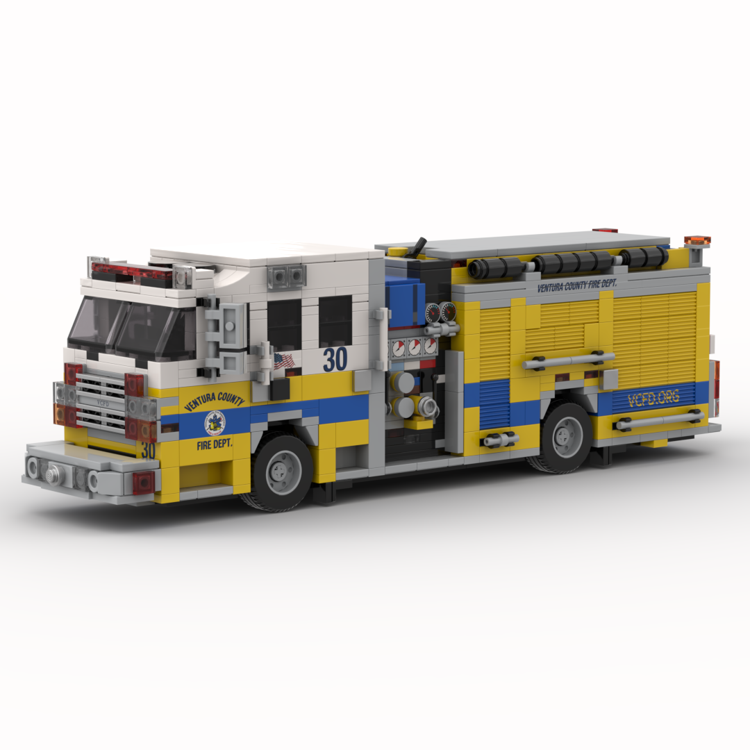 Ventura County FD Engine 30 | 2015 Rosenbauer Commander Structure Engine brick model