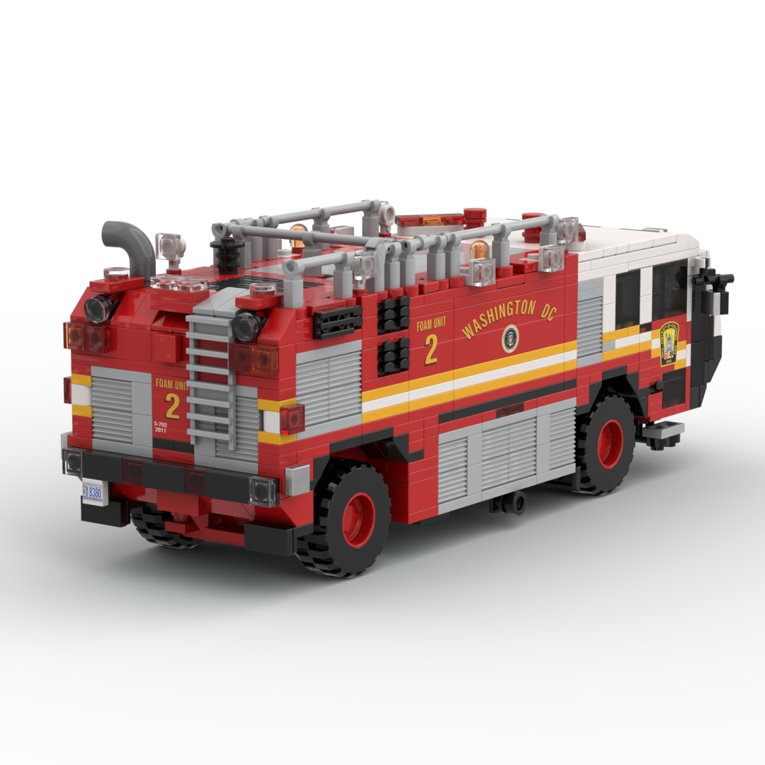 DC Fire & EMS Foam 2 | 2011 Oshkosh Striker 1500 brick model, view 5