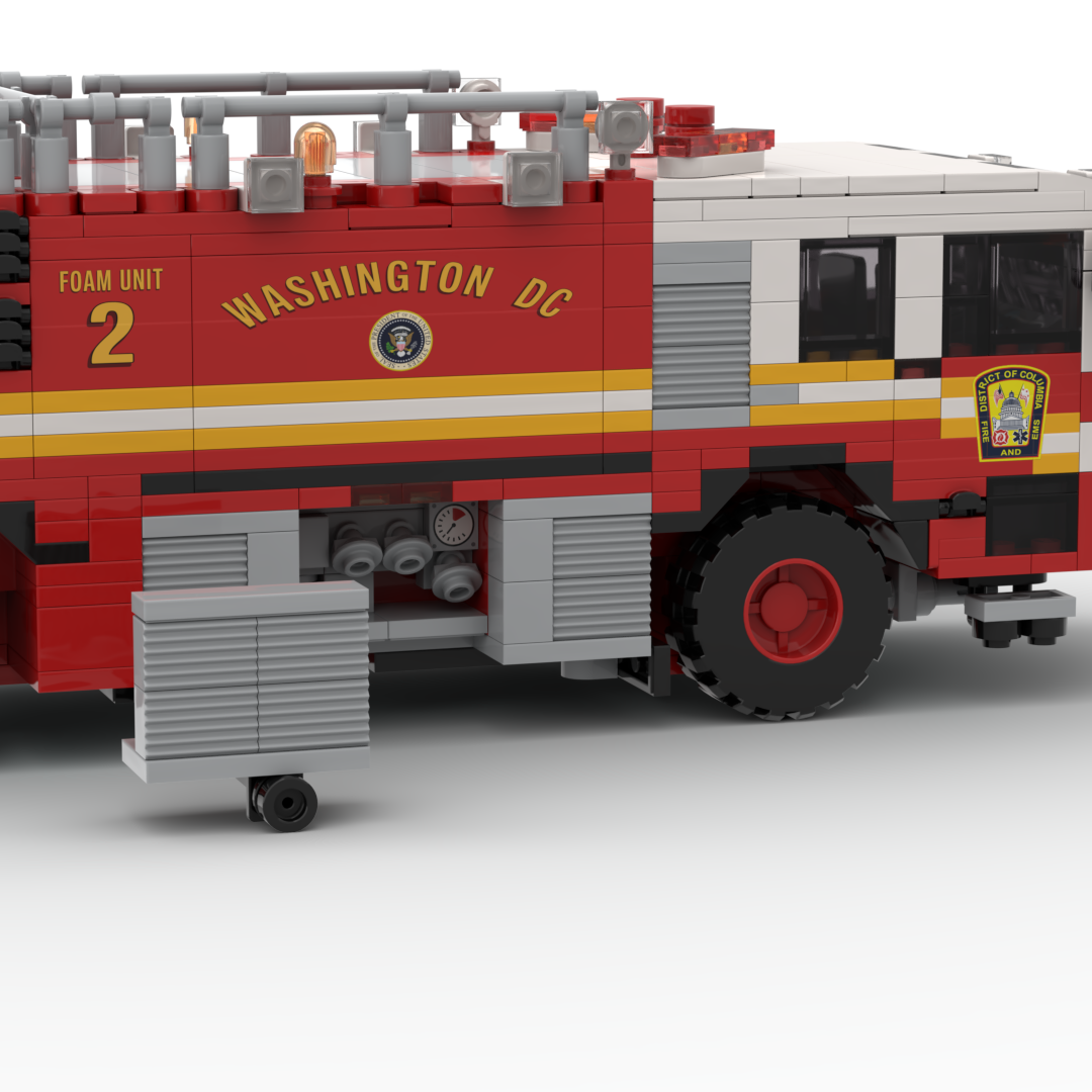 DC Fire & EMS Foam 2 | 2011 Oshkosh Striker 1500 brick model, view 4