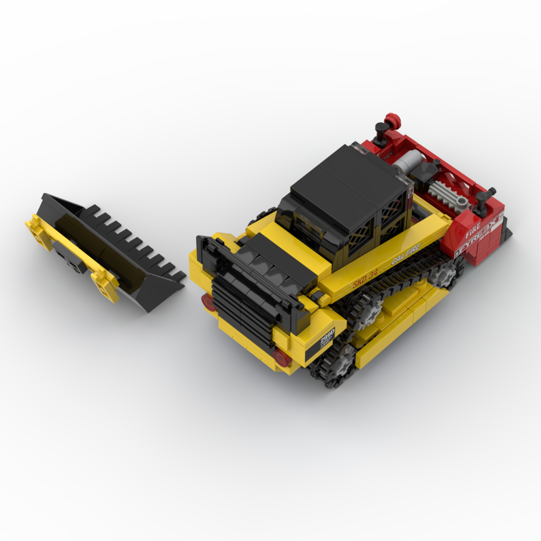 CAL FIRE SKD 34 | CAT 299D and FyreBox brick model, view 3