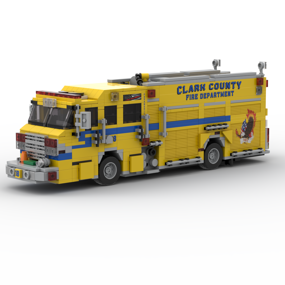 Clark County FD Engine 18 | 2022 Pierce Impel PUC Structure Engine brick model