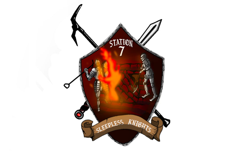 Station 7 - "Sleepless Knights" Sticker brick model