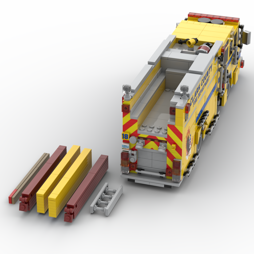 Clark County FD Engine 18 | 2022 Pierce Impel PUC Structure Engine brick model, view 5