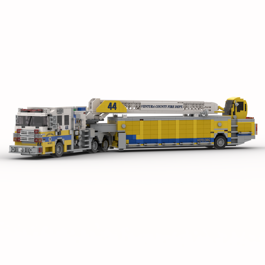 Ventura County FD Quint 44 | 2017 Rosenbauer Commander Tiller brick model