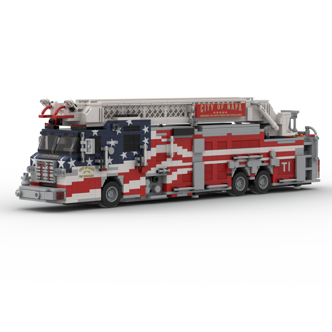 Napa City FD Truck 1 | 2012 Pierce Velocity Rear Mount Aerial brick model