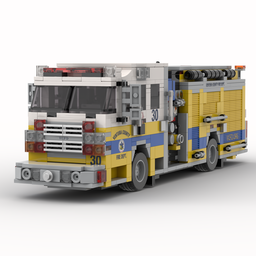 Ventura County FD Engine 30 | 2015 Rosenbauer Commander Structure Engine brick model, view 2
