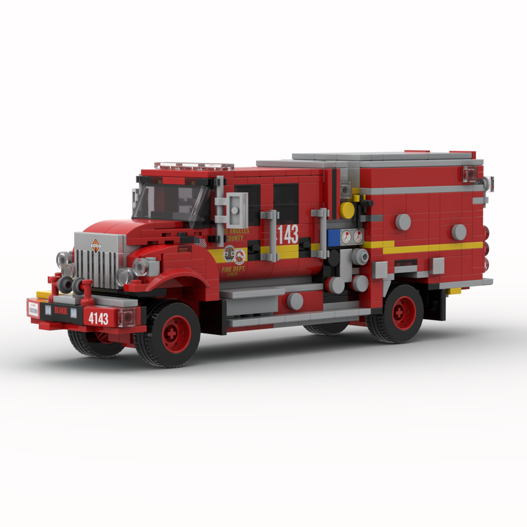 LA County FD Engine 4143 | 2019 BME International Type III Brush Engine brick model