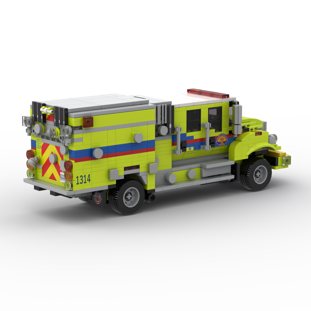 CAL OES Engine 1314 | 2020 BME International Type III Brush Engine brick model, view 3