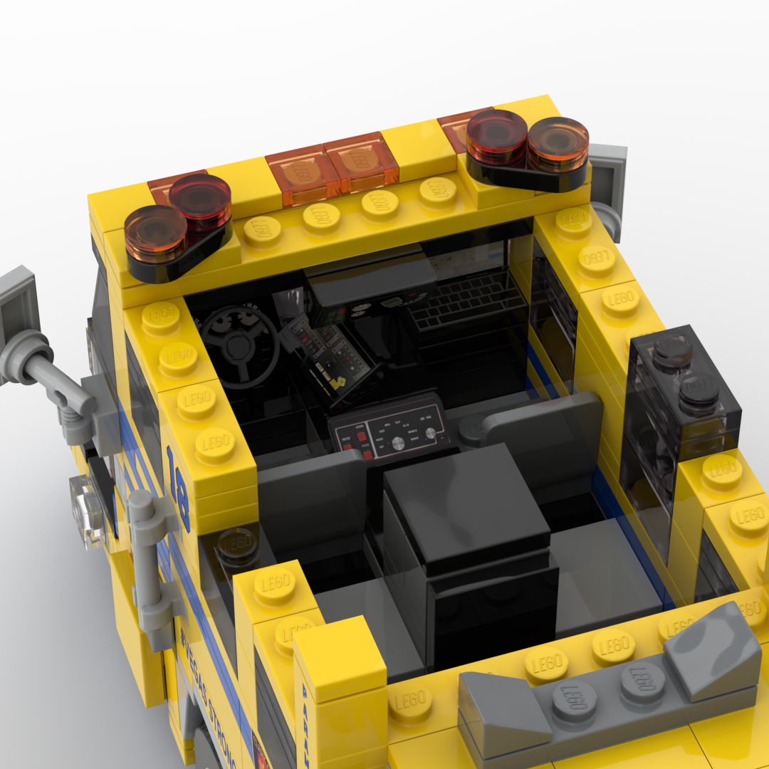 Clark County FD Truck 18 | 2015 Pierce Quantum Tower brick model, view 7