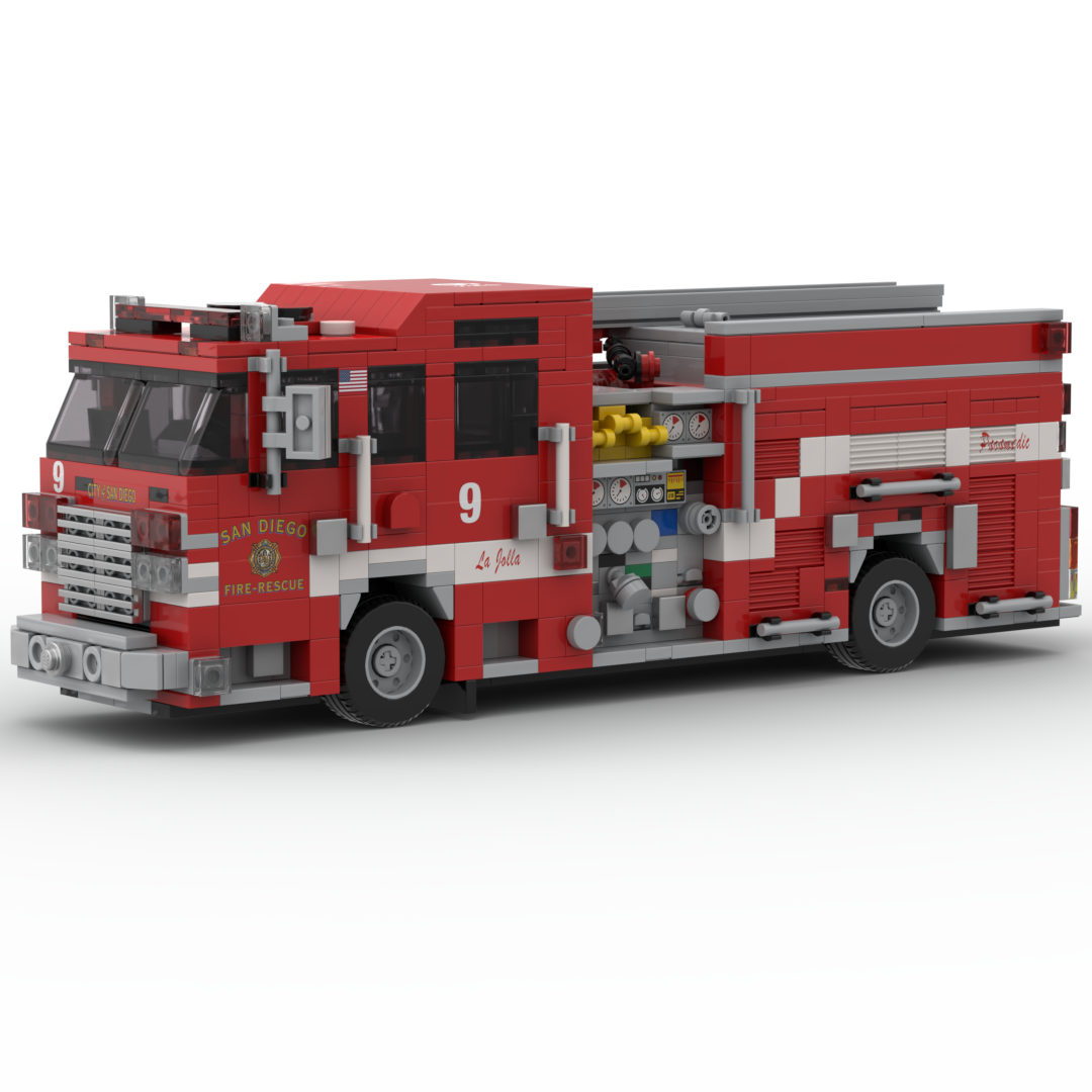 San Diego F&R Engines 9, 35 & 41 | 2018-2019 Pierce Arrow XT Structure Engine brick model, view 2
