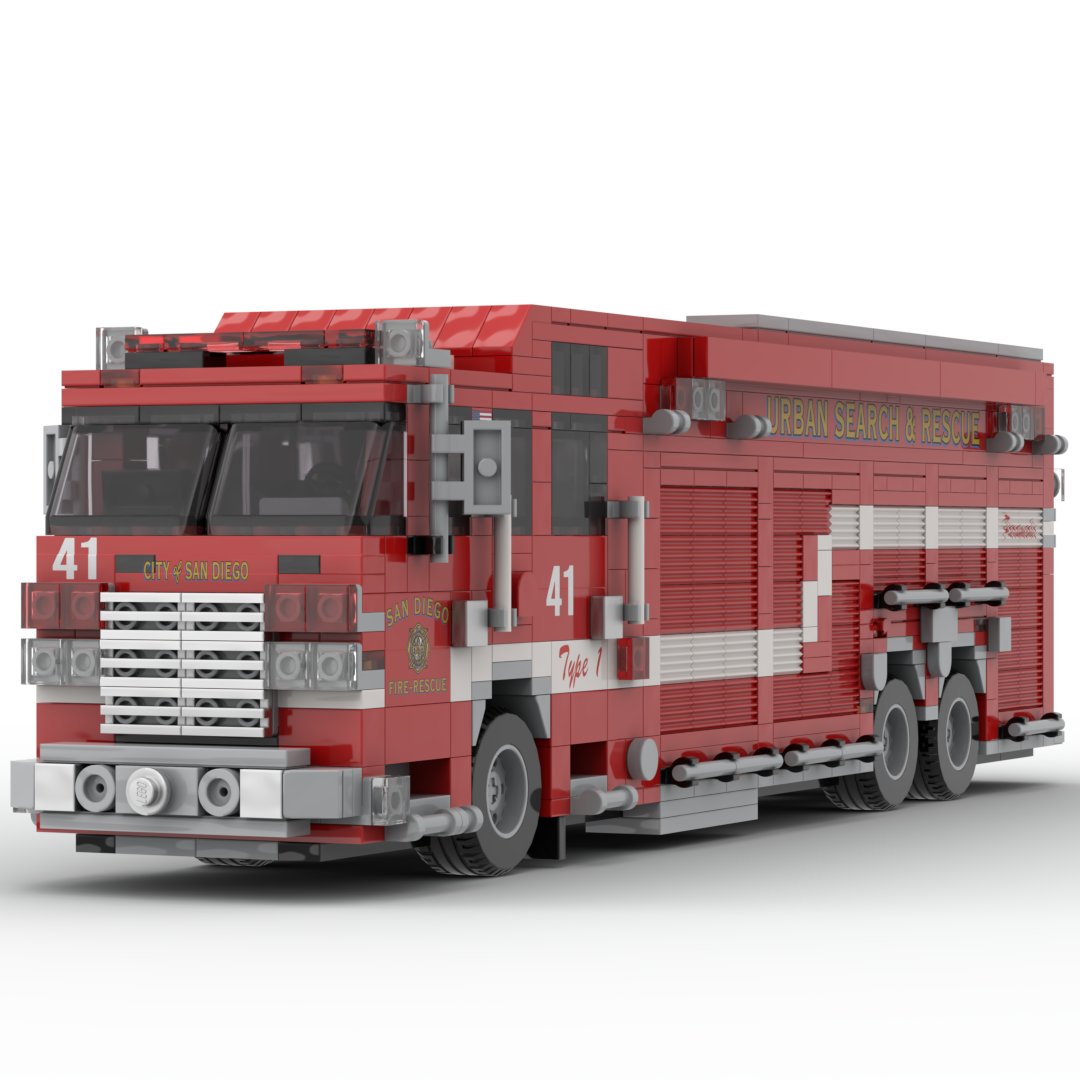 San Diego F&R USAR 41 | 2023 Pierce Arrow XT USAR brick model, view 7