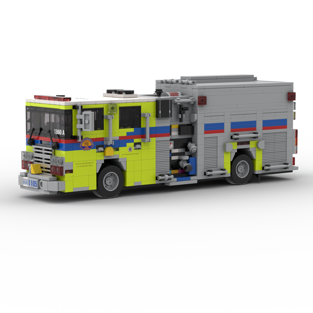CAL OES Engine 1105 | 2022 HME 1871 Structure Engine brick model