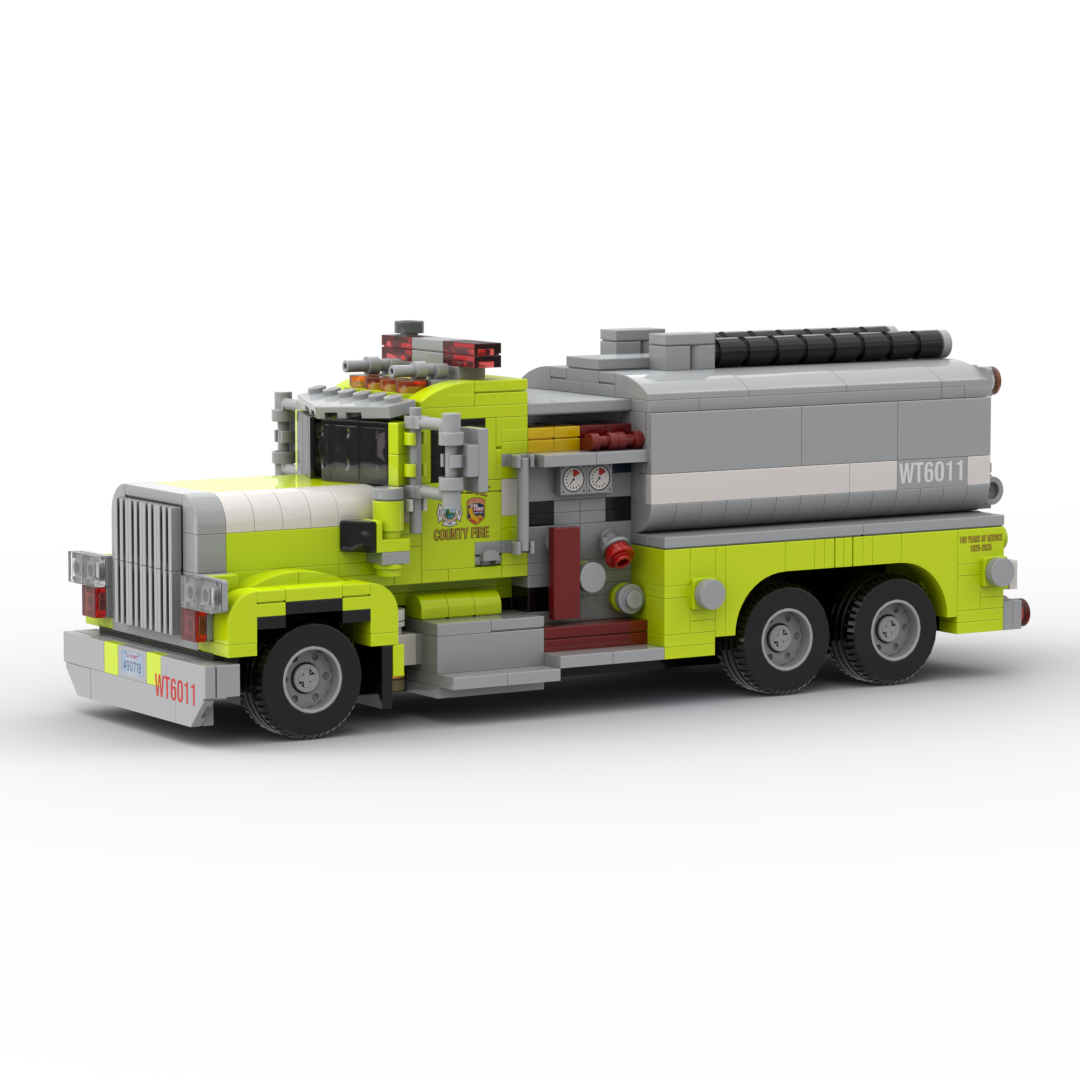 South Lake County FPD Tender 6011 | 1985 Peterbilt 359 Tender brick model