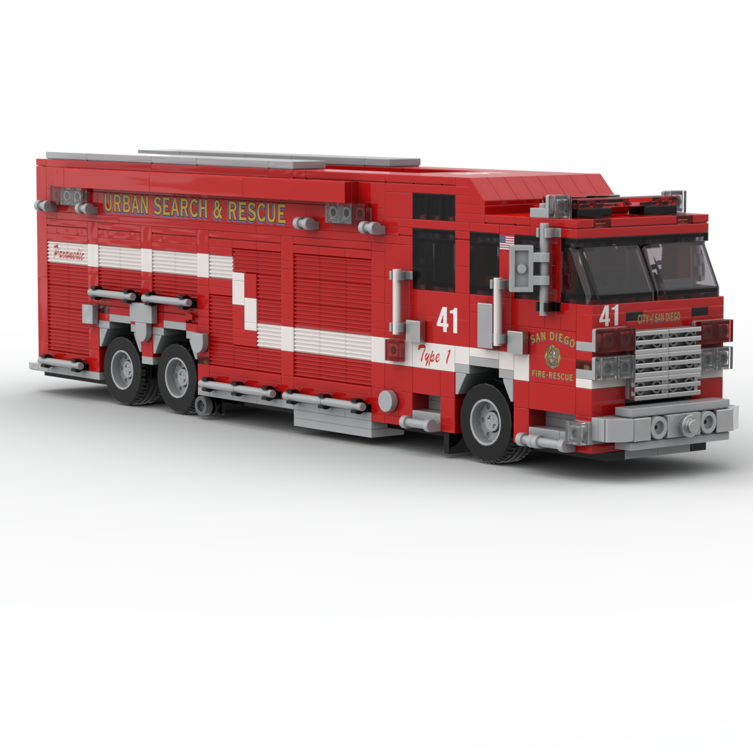 San Diego F&R USAR 41 | 2023 Pierce Arrow XT USAR brick model, view 3