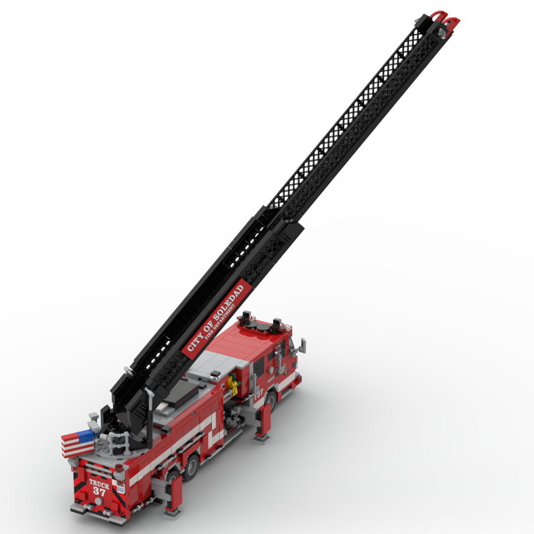 Soledad FD Truck 37 | 2024 Smeal-Spartan Gladiator Quint brick model, view 6