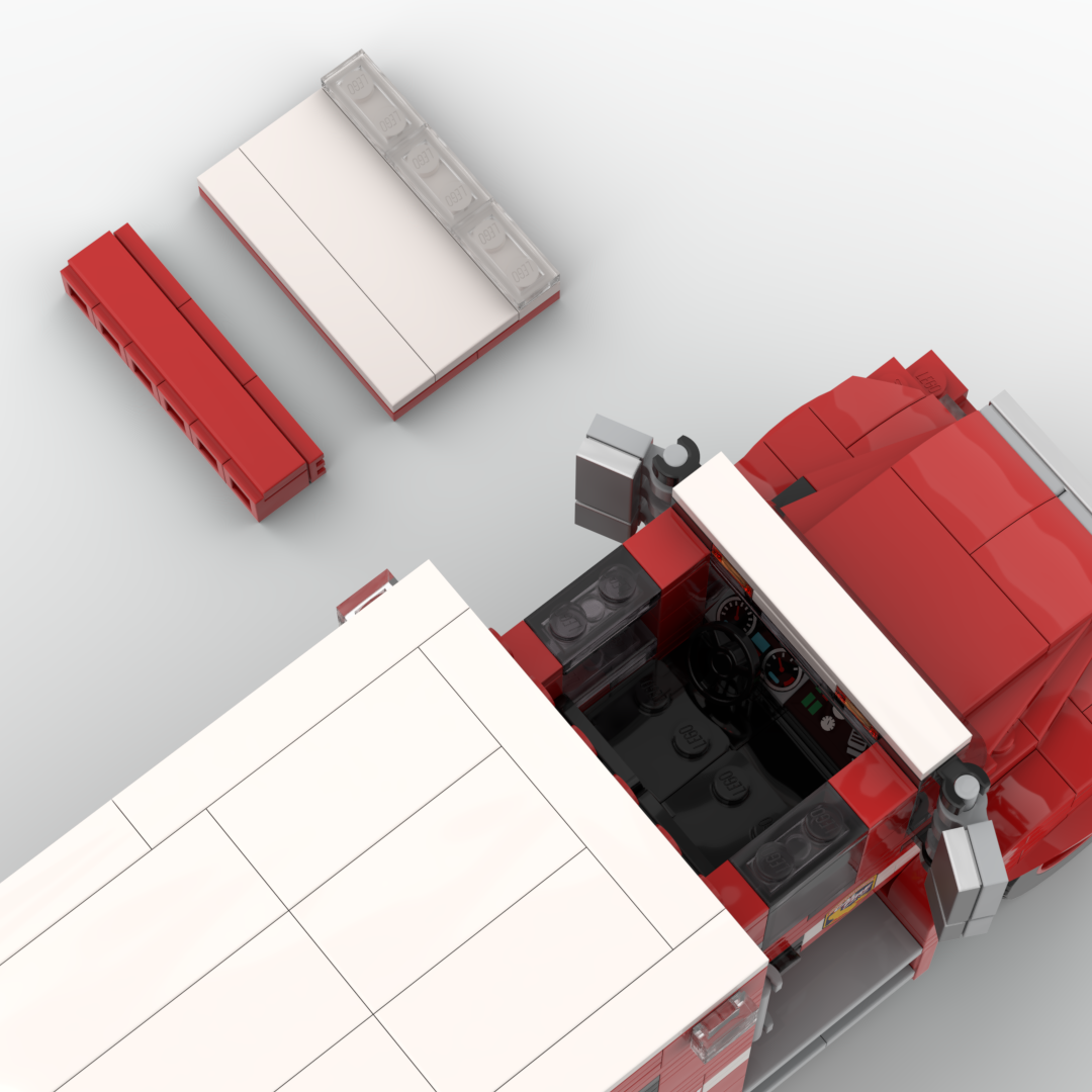 CAL FIRE | 2021 BME International Crew Carrier brick model, view 6