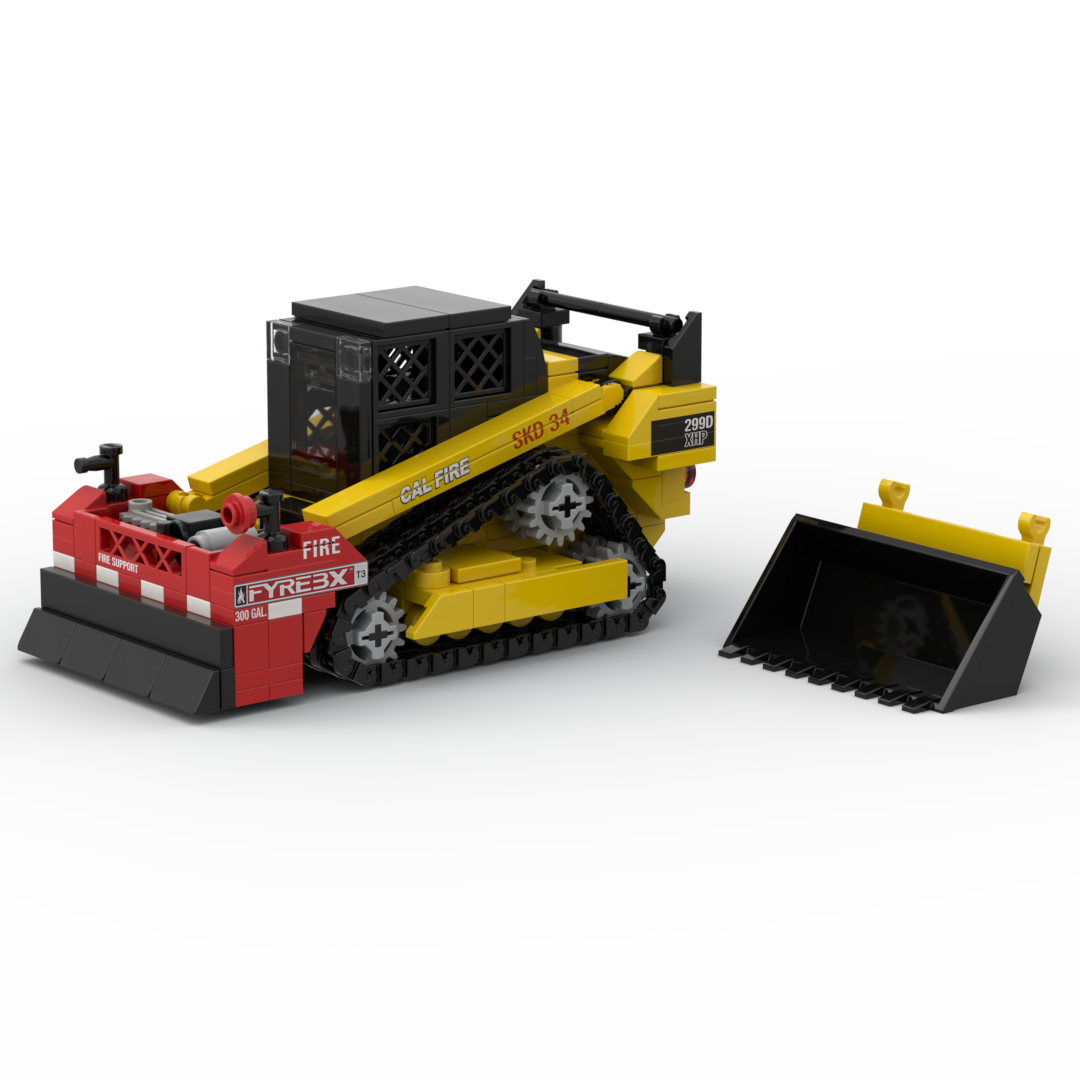 CAL FIRE SKD 34 | CAT 299D and FyreBox brick model