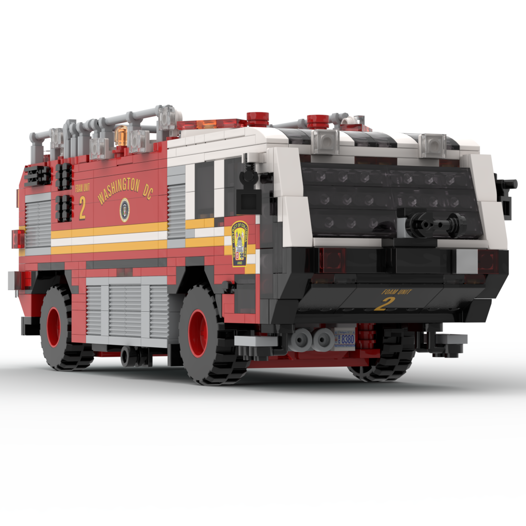 DC Fire & EMS Foam 2 | 2011 Oshkosh Striker 1500 brick model, view 3