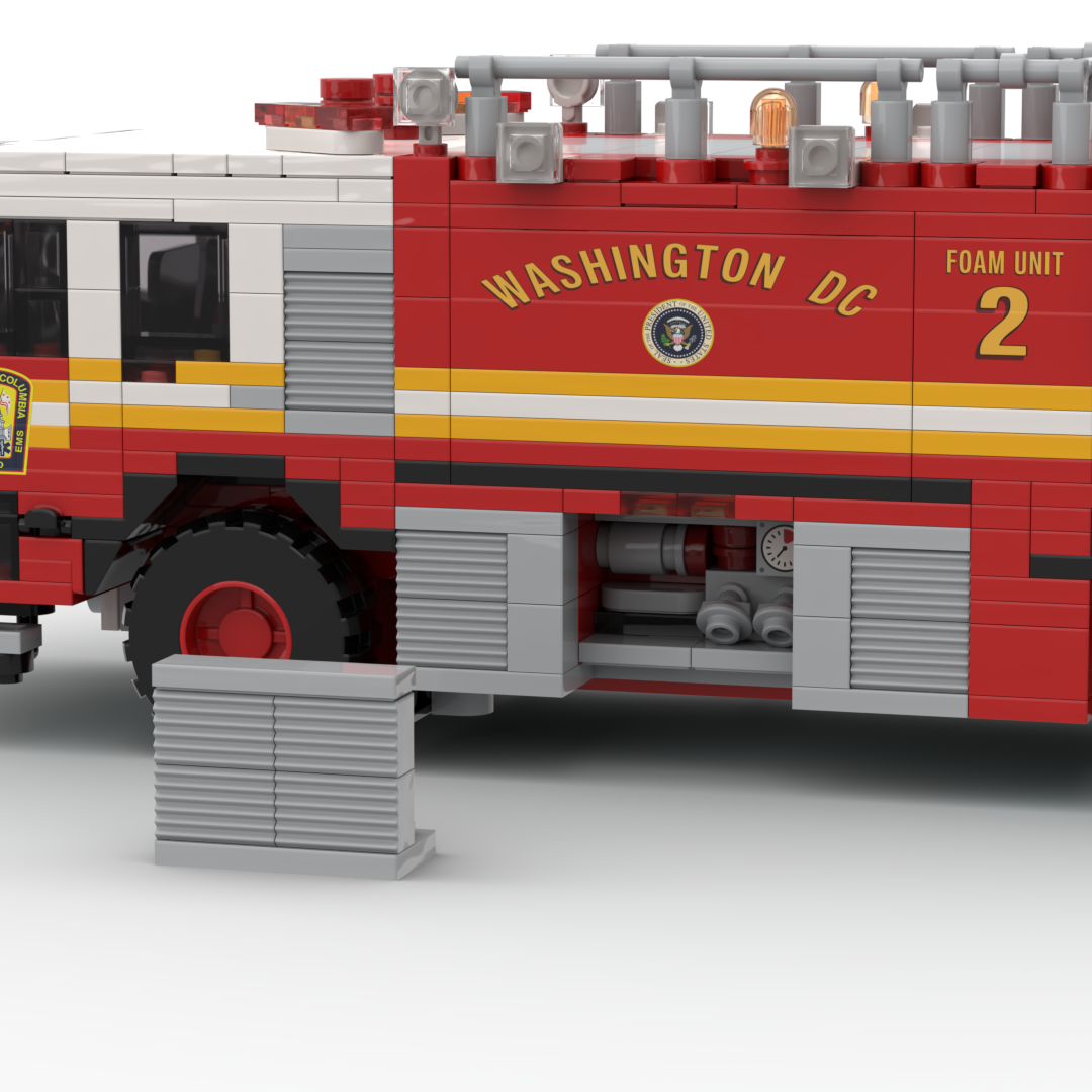 DC Fire & EMS Foam 2 | 2011 Oshkosh Striker 1500 brick model, view 2