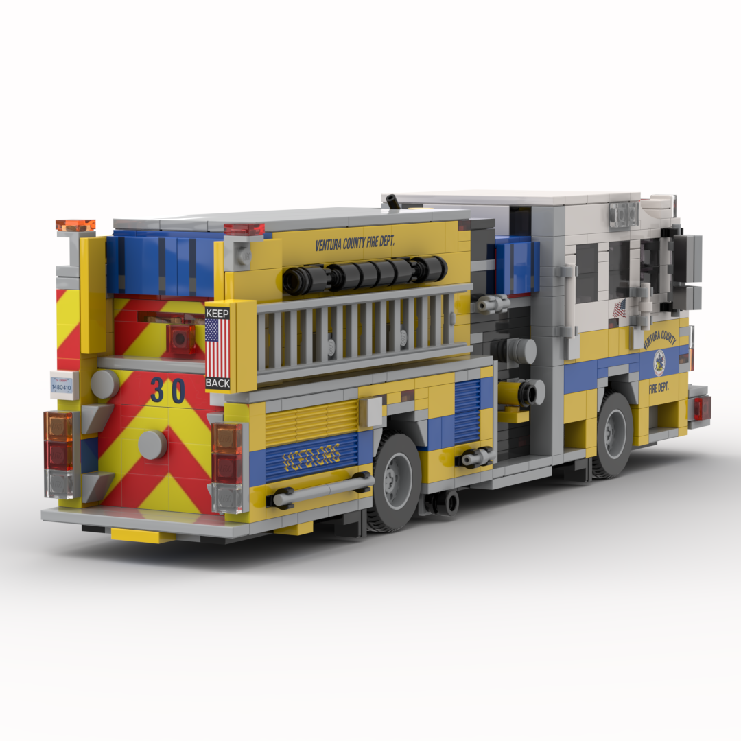Ventura County FD Engine 30 | 2015 Rosenbauer Commander Structure Engine brick model, view 5
