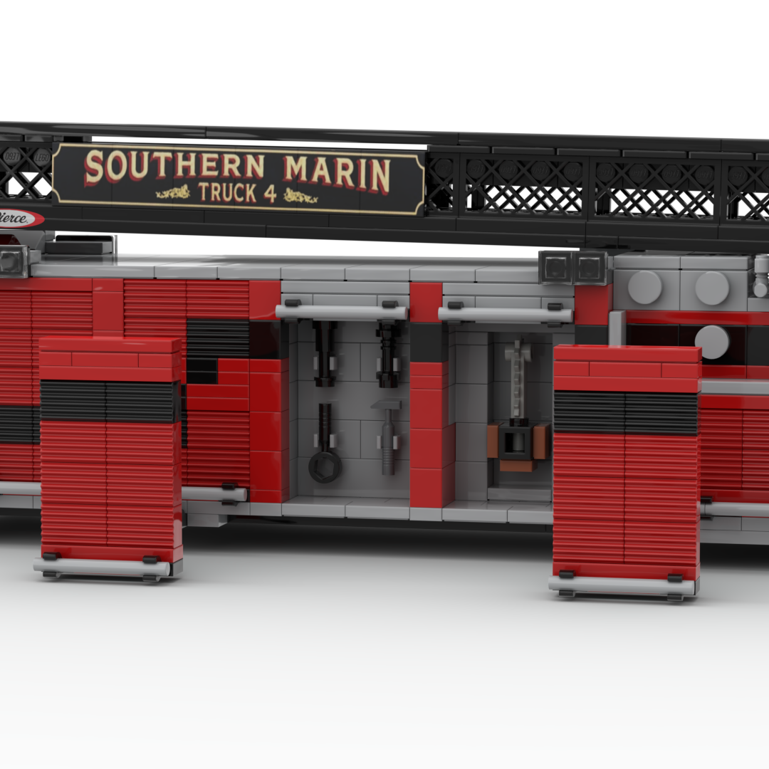 Southern Marin FD Truck 4 | 2018 Pierce Arrow XT Tiller brick model, view 2