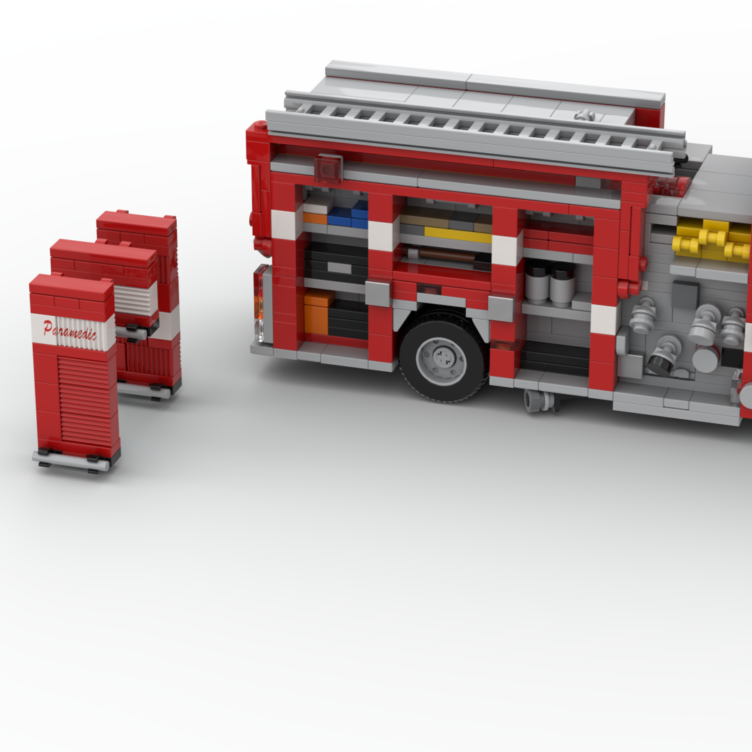 San Diego F&R Engines 9, 35 & 41 | 2018-2019 Pierce Arrow XT Structure Engine brick model, view 5