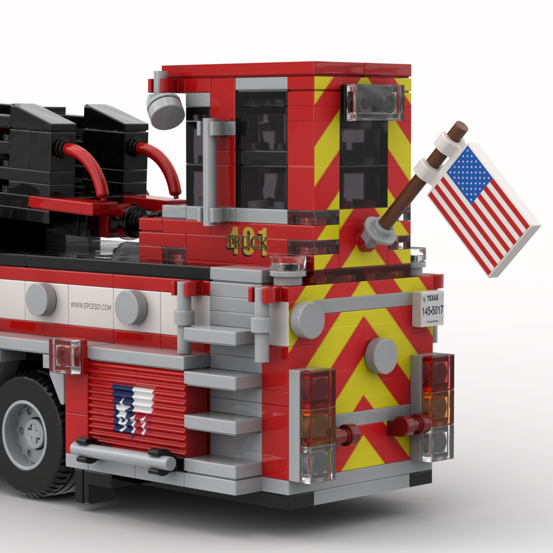 El Paso County ESD No. 2 Truck 401 | 2023 Pierce Quantum Tiller brick model, view 5