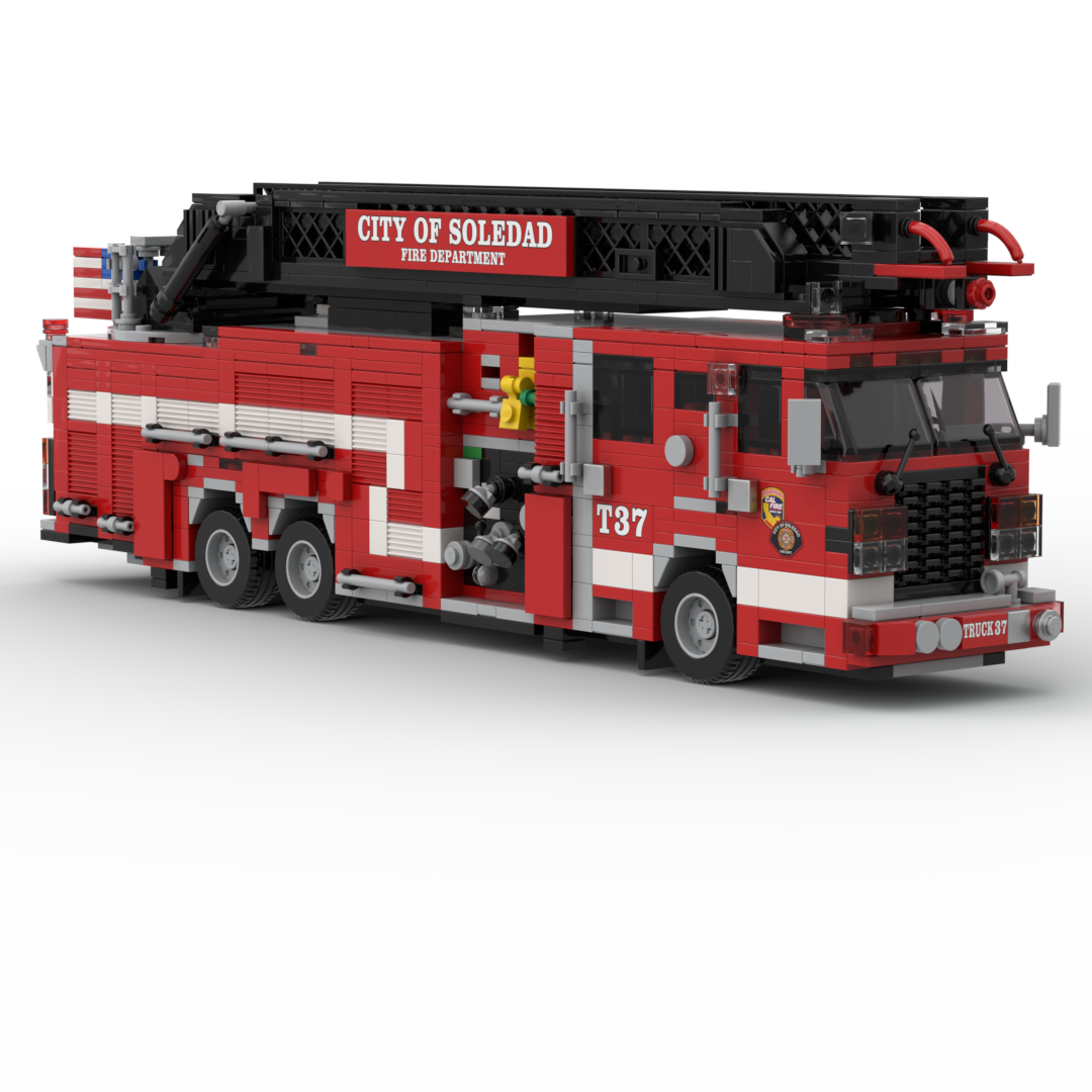 Soledad FD Truck 37 | 2024 Smeal-Spartan Gladiator Quint brick model, view 3